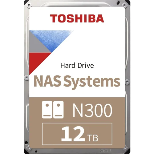 Жесткий диск/ HDD Toshiba N300 NAS SATA3 3.5 12TB 7200 512Mb 6Gb/ s 1 year warranty (HDWG51CUZSVA)