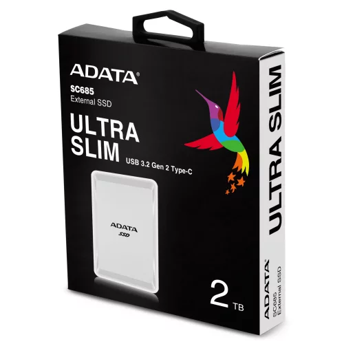 Внешний диск A-DATA SC685 2 Тб SSD USB-C (ASC685-2TU32G2-CWH) фото 4