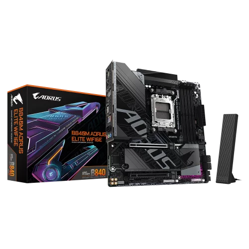 Материнская плата Gigabyte B840M AORUS ELITE WIFI6E, RTL