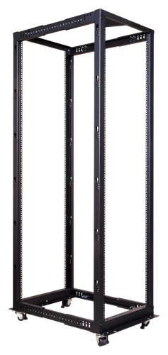 Стойка двухрамная 42U, с регулируемой глубиной (560-1020 мм), черная (TWT-RACK2-42U-ADJ)