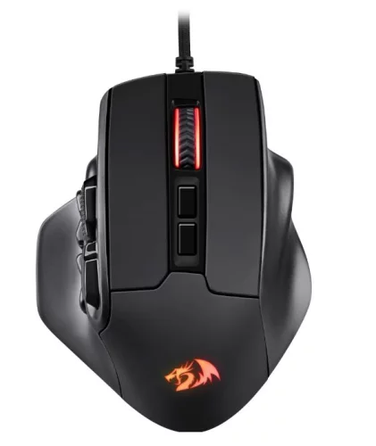 REDRAGON AATROX чёрная Игровая мышь (USB, Pixart P3327, 15 кн., 6200 Dpi, RGB подсветка) (71276)