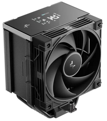 Кулер для процессора DEEPCOOL AK700 DIGITAL NYX LGA1851/1700/1200/115X/AM5/AM4 (9шт/кор, TDP 260W, PWM, Fan 120mm, 7 тепл. трубок, Copper Base, черный) RET