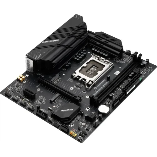 MAXSUN MS-Challenger B760M (Socket 1700, mATX, 2*DDR4, VGA+ HDMI, 3*SATA3, 2*M.2, 1xPCI-E x16 / 1xPCI-E x1, 2*USB 2.0, 4*USB 3.2 Gen1 , LAN 1*1G, RTL) фото 3