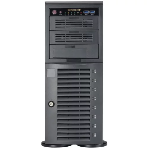 Корпус SuperMicro SC743AC SQ TWR 4U/ noHDD (up 8LSFF)/ 1x 1200W (CSE-743AC-1K26B-SQ) фото 2