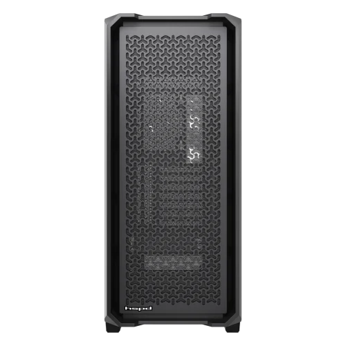 Корпус без блока питания/ Case HSPD F750, Mesh Mid Tower, Black, TG, 0.6 SPCC, no fans, ATX, mATX, mITX 160/ 405/ 160mm 3x2.5, 2x3.5, 7xPCI 1xUSB-A 3.0, 2xUSB-A 2.0 450x210x482mm (F750-TGBK)
