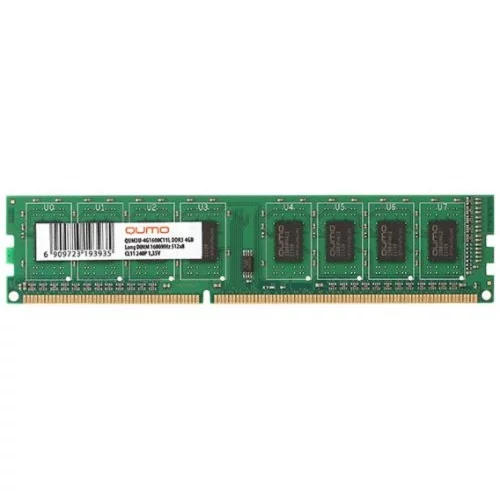 Память QUMO DDR3 DIMM 8GB (PC3-12800) 1600MHz QUM3U-8G1600C11L 1.35V