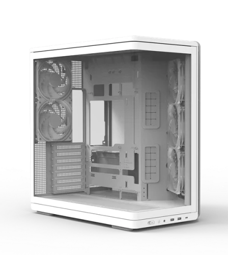 корпус ZALMAN P60, ATX, WHITE, WINDOW, 2x3.5, 3x2.5, 1xUSB TYPE-C, 2xUSB3.0, SIDE 3x120mm ARGB, REAR 2x120mm ARGB (P60 WHITE)