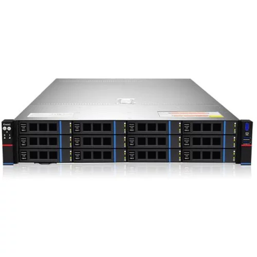Серверная платформа/ Gooxi SR201-D12R 2U 12bay server, based on AMD 7003 platofrm. 2pcs of PCIe 4.0x16; 4xPCIe 4.0x8 2x 2.5