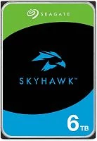 Жесткий диск/ HDD Seagate SATA3 6Tb SkyHawk 5400 256Mb 1 year warranty (ST6000VX009)