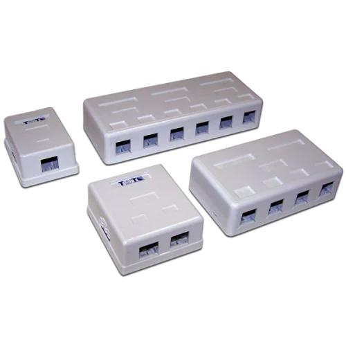 Настенная коробка 4 порта для Keystone (TWT-SA4-WH)