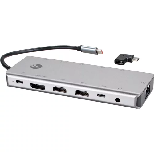 Адаптер/ Адаптер TypeC -->(2HDMI+DP)4K*60Hz+3USB3.0+TC+USB2.0+RJ45+SD+TF+PD+audio+TCадаптер, VCOM <4706> (CU4706)