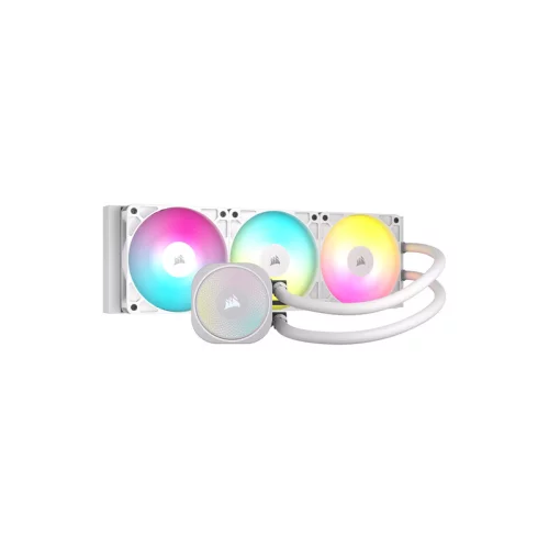 Система жидкостного охлаждения/ Water Cooling System Corsair NAUTILUS 360 ARGB (360mm, White, ARGB/ Fans: 3x120mm, 72.8CFM, 36dBA, 1700RPM/ S: 1851, 1700, AM5, AM4) (CW-9060095-WW)