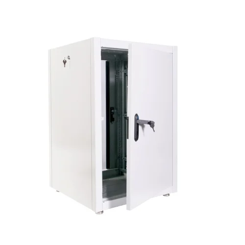 ЦМО Шкаф телекоммуникационный напольный ЭКОНОМ 18U (600 х 800) дверь стекло, дверь металл ШТК-Э-18.6.8-13АА фото 2