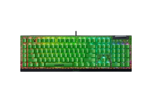 Игровая клавиатура Razer BlackWidow V4 X (Green Switch) - Minecraft Ed. - US Layout/ Razer BlackWidow V4 X (Green Switch) Gaming keyboard - Minecraft Ed. - US Layout (RZ03-04704100-R3M1)
