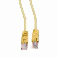 Кабель Cablexpert Патч-корд UTP Cablexpert PP12-1M/ Y кат.5e, 1м, литой, многожильный (желтый) (PP12-1M/Y)