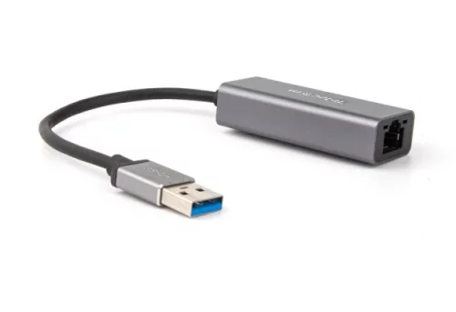 Кабель-переходник/ Кабель-переходник USB 3.0 (Am) --> LAN RJ-45 Ethernet 1000 Mbps, Aluminum Shell,Telecom <TU312M>