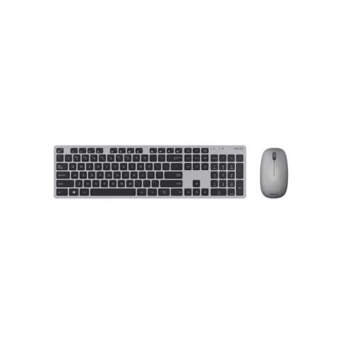 Клавиатура и мышь Asus W5000 slim Multimedia, Wireless, USB, 1600 dpi, Grey/Black (90XB0430-BKM0J0)
