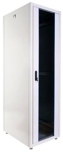 Шкаф телекоммуникационный напольный ЭКОНОМ 42U (600 1000) дверь стекло, дверь металл (ШТК-Э-42.6.10-13АА)