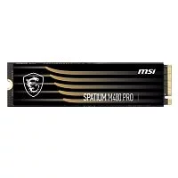 MSI SSD SPATIUM M480 Pro, 4000GB, M.2(22x80mm), NVMe, PCIe 4.0 x4, 3D TLC, R/W 7400/7000, IOPs 1 000 000/1 000 000, DRAM buffer 2048MB, TBW 3000, DWPD 0.41 (5 лет) (S78-440R050-P83)