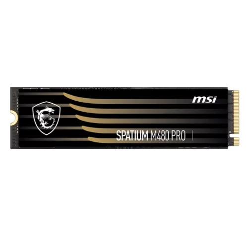 MSI SSD SPATIUM M480 Pro, 4000GB, M.2(22x80mm), NVMe, PCIe 4.0 x4, 3D TLC, R/W 7400/7000, IOPs 1 000 000/1 000 000, DRAM buffer 2048MB, TBW 3000, DWPD 0.41 (5 лет) (S78-440R050-P83)