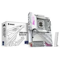Материнская плата/ Z890 AORUS ELITE X ICE, Socket 1851, Intel®Z890, 4xDDR5-6400, 3xPCI-Ex16, 4xSATA3(RAID 0/1/5/10), 5xM.2, 8Ch Audio, 1x2.5GbLan, WiFi, (4+4)xUSB2.0, (6+2)xUSB3.2, (1+1)xUSB Type-C™, ATX, RTL