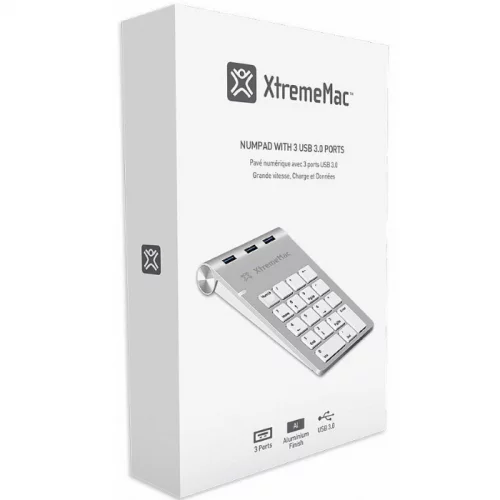 Цифровой блок Numpad клавиатуры XtremeMac Mechanical Numpad (XM-NPHUB33-SLV) (XM-NPHUB33-SLV) Цифровой блок Numpad клавиатуры XtremeMac Mechanical Numpad (XM-NPHUB33-SLV) фото 2