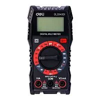 Многофункциональный цифровой мультиметр Deli DL334301 напряж. 0,2-600В, сила тока 0,02-10А, сопр. 0,0002-20 МОм, ЖК-дисплей