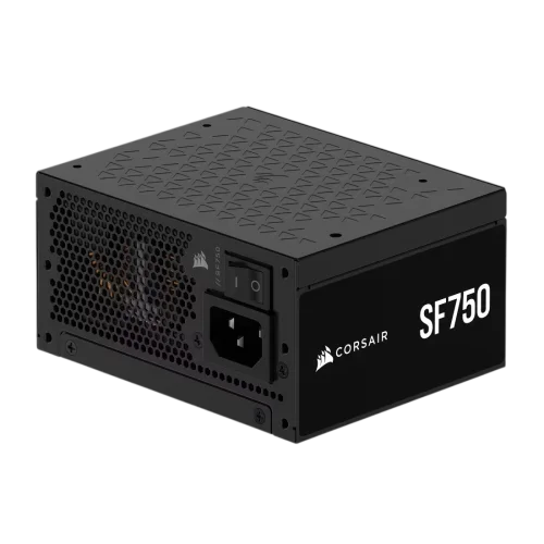 Блоки питания/ Power Supply Corsair SF750, Model RPS0205, 750W 80+ Platinum (SFX, 3.1, PCIe 5.1, Full modular, 1x24(20+4)pin, 1x12VHPWR, 2x4+4-pin CPU +12V (EPS), 3x4-pin Molex, 2x6+2-pin PCIe, 8xSATA (CP-9020284-EU)