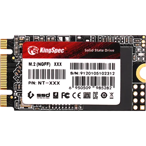 Твердотельный накопитель/ Kingspec SSD NT-1TB 2242, 1024GB, M.2(22x42mm), SATA3, R/W 570/540MB/s, IOPs н.д./н.д., TBW 480, DWPD 0.4 (3 года)