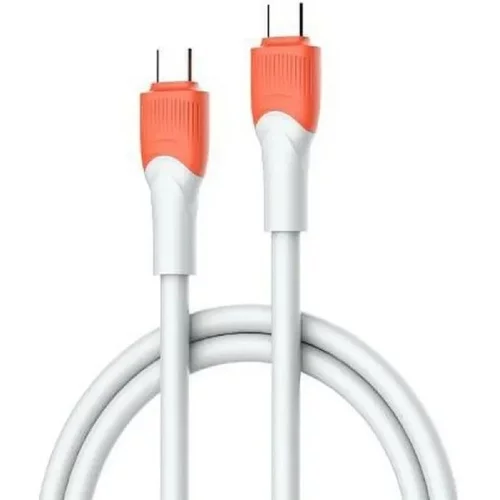 LDNIO LC602C/ USB кабель PD: Type-C--Type-C/ 2m/ 100W/ медь/ Силиконовая оплетка/ Gray&Orange (LD_B4576)