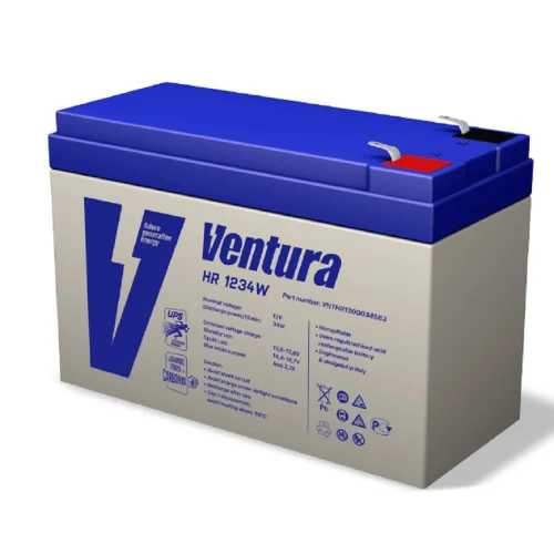АКБ Ventura HR 1234W 12V/ 222 Вт/ блок {9Ач, S63 (F2), ДхШхВ 151х65х100мм, 2.62кг, срок службы 10 лет} (HR 1234W VNT)