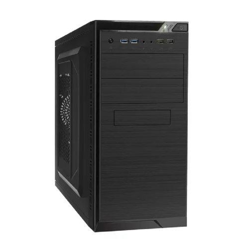 Exegate EX272749RUS Корпус Minitower Exegate QA-412U Black, mATX, , 2*USB+2*USB3.0, Audio