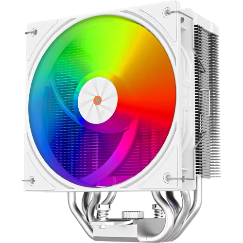 Кулер для процессора/ CPU Cooler Thermalright Assassin X 120 R Digital ARGB White (4-pin PWM, 151mm, Al/ Cu, 4x6mm, ARGB, 1x120mm, 70.84CFM, 29.8dBA, 2000RPM, S: 1851/ 1700/ 1200/ 115X, AM5/ AM4, white) (AX120-R-DG-WH-ARGB)