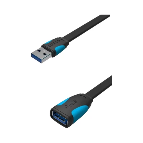 Кабель-удлинитель Vention USB 3.0 AM/AF - 2 м плоский (VAS-A13-B200)