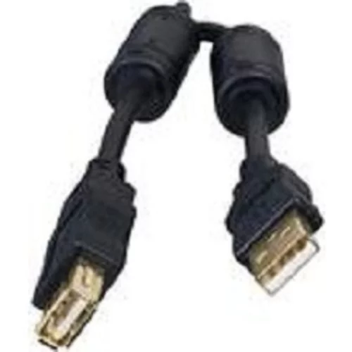 Bion Кабель удлинительный USB 2.0 A-A (m-f), позолоченные контакты, ферритовые кольца, 1.8 м, черный [BXP-CCF-USB2-AMAF-018]