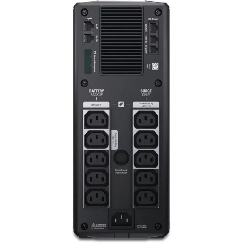 APC Back-UPS Pro Power Saving RS, 1500VA/865W, 230V, AVR, 10xC13 outlets (5 Surge & 5 batt.), XL (1хBR24BP(G)), Data/DSL protrct, 10/100 Base-T, USB, PCh, user repl. batt., 2 y warr. (BR1500GI) (BR1500GI) ИБП APC Back-UPS Pro Power Saving RS, 1500VA/865W, 230V, AVR, 10x C13, XL, Data/DSL protect, 10/100 Base-T, USB, PCh, repl. batt. (BR1500GI) фото 3