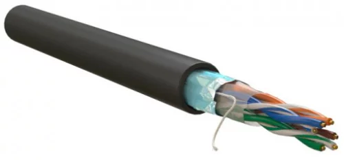 Кабель информационный WRline WR-FTP-4P-C5E-PE-BK кат.5E F/ UTP 4X2X24AWG PE внешний 305м черный