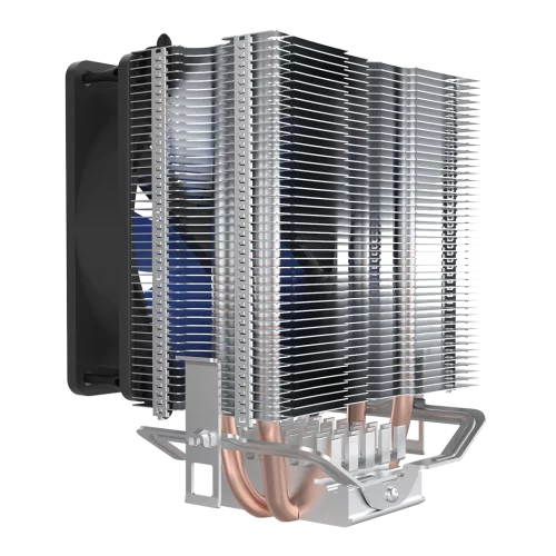 Кулер для процессора/ CPU Cooler PCCooler S93 V2 (100W, 3-pin, 125mm, Al/Cu, 2x6mm, 1x92mm, 48CFM, 22dBA, 2200RPM, S: 1700/1200/115X, AM5/AM4, silver, black) фото 4