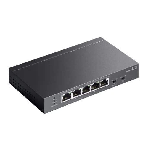 TP-Link TL-SG1005P-PD, Настольный коммутатор с 5 гиг. портами (1 порт с входящим PoE++, 4 порта с исходящим PoE+), бюджет PoE: 9, 21, 47 или 66 Вт (зависит от используемого стандарта входящего PoE)