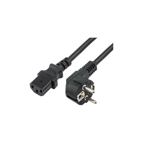 Rexant (11-1132) Шнур сетевой, вилка угловая СЕЕ 7/ 7(Schuko) - разъем IEC 320 C13, кабель 3x0,75 мм?, длина 3 метра (PVC пакет)