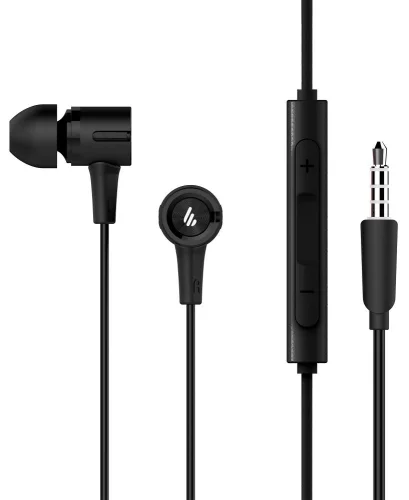 Гарнитура вкладыши Edifier P205 1.2м черный проводные (EDIFIER P205)