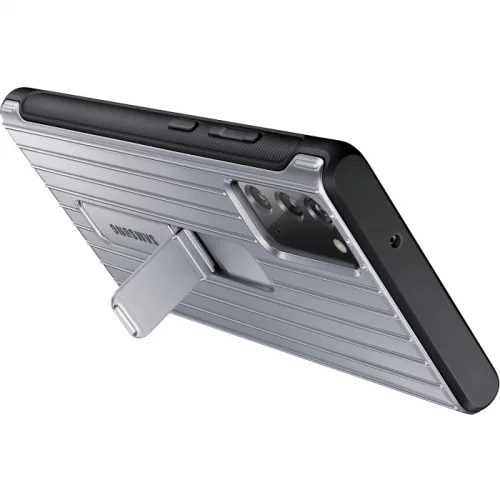 Чехол (клип-кейс) Samsung для Samsung Galaxy Note 20 Protective Standing Cover серебристый (EF-RN980CSEGRU) фото 3