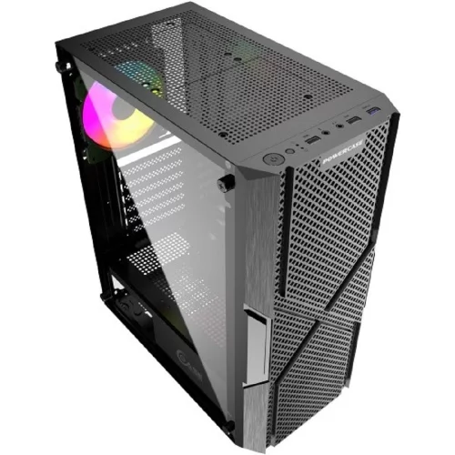 Powercase MISTRAL T4B, TEMPERED GLASS, 4X 120MM 5-COLOR FAN, ЧЁРНЫЙ, ATX (CMITB-L4) фото 2