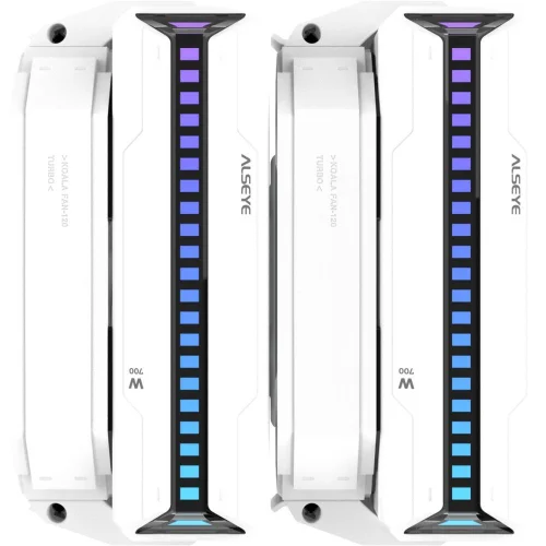 Кулер ALSEYE W700-W 134*148*159mm, 1000-2200RPM, 33.18-86.2CFM, 0-35.3dBA, 12V, 0.02-0.3A, Dual Ball (AS.01.08.0016) фото 4