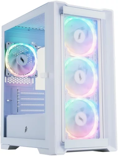 1STPLAYER TRILOBITE T4 MESH ARGB White / mATX / 4x120mm ARGB fans / T4-WH-4FS7-W фото 2
