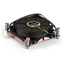 Кулер ExeGate ESNK-0049.PWM.1U.115x.Cu (радиальный (улитка), медный, 1U, LGA1150/ 1151/ 1155/ 1156/ 1200, TDP 115W, Fan 75mm, PWM, 2000-5000RPM, 2 ball bearing, 4pin, 46-54db (EX286162RUS )