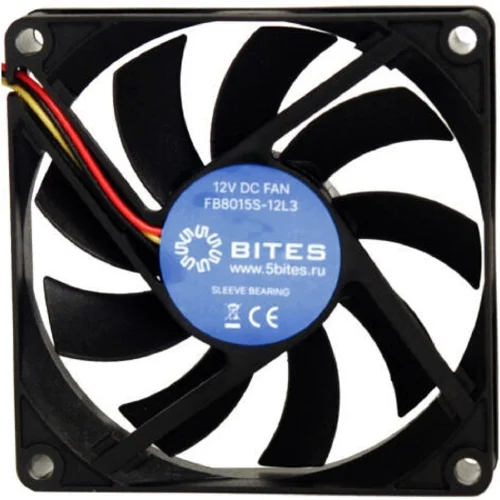 5bites Вентилятор FB8015S-12L2 80X15 / SLEEVE / 2000RPM / 2P