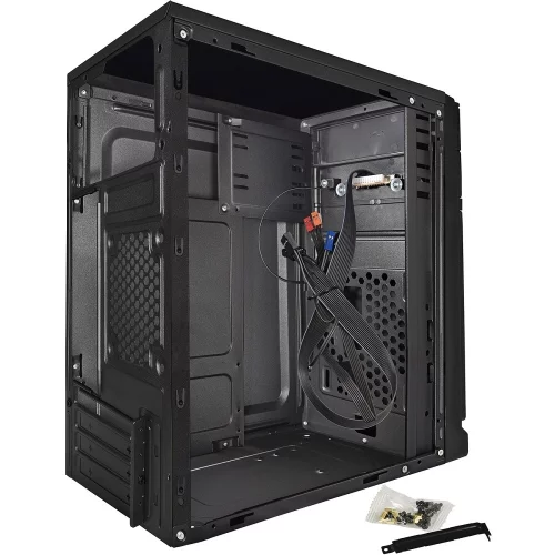 Exegate EX283058RUS Корпус Minitower ExeGate BAA-106 Black, mATX, , 2*USB, Audio фото 2