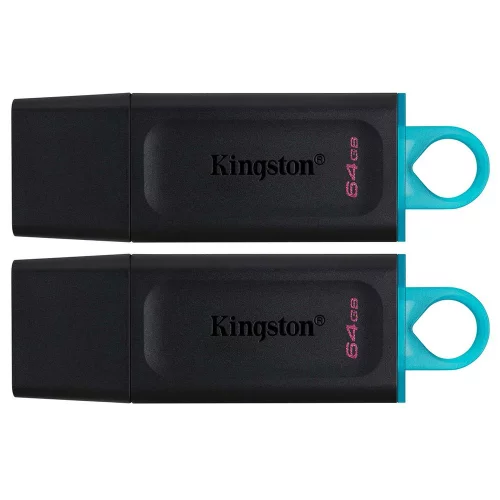 USB накопитель Kingston 64GB DataTraveler Exodia 2 Pieces USB 3.2 Gen1, black + teal (DTX/64GB-2P)