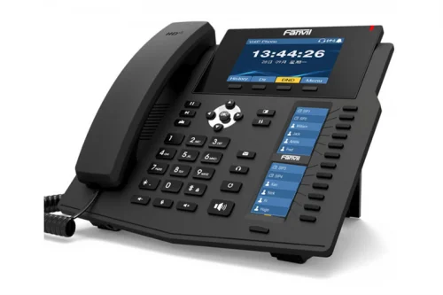 SIP-Телефон Fanvil X6U, 20 SIP-акк., 4,3, 480x272 Цвет. экран, POE, БП в комп., 2x1 Gbps, BT 4.2 (X6U#TRL)